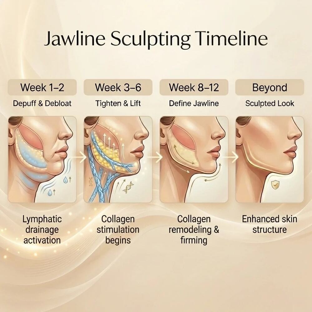 SKULT Collagen Face Sculpt Wrap Jawline Lift V-Line Contour Strap NIB - Picture 4 of 5